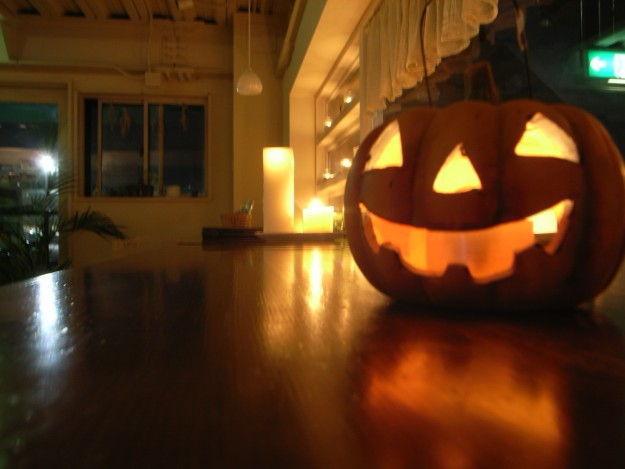 かぼちゃろうそく